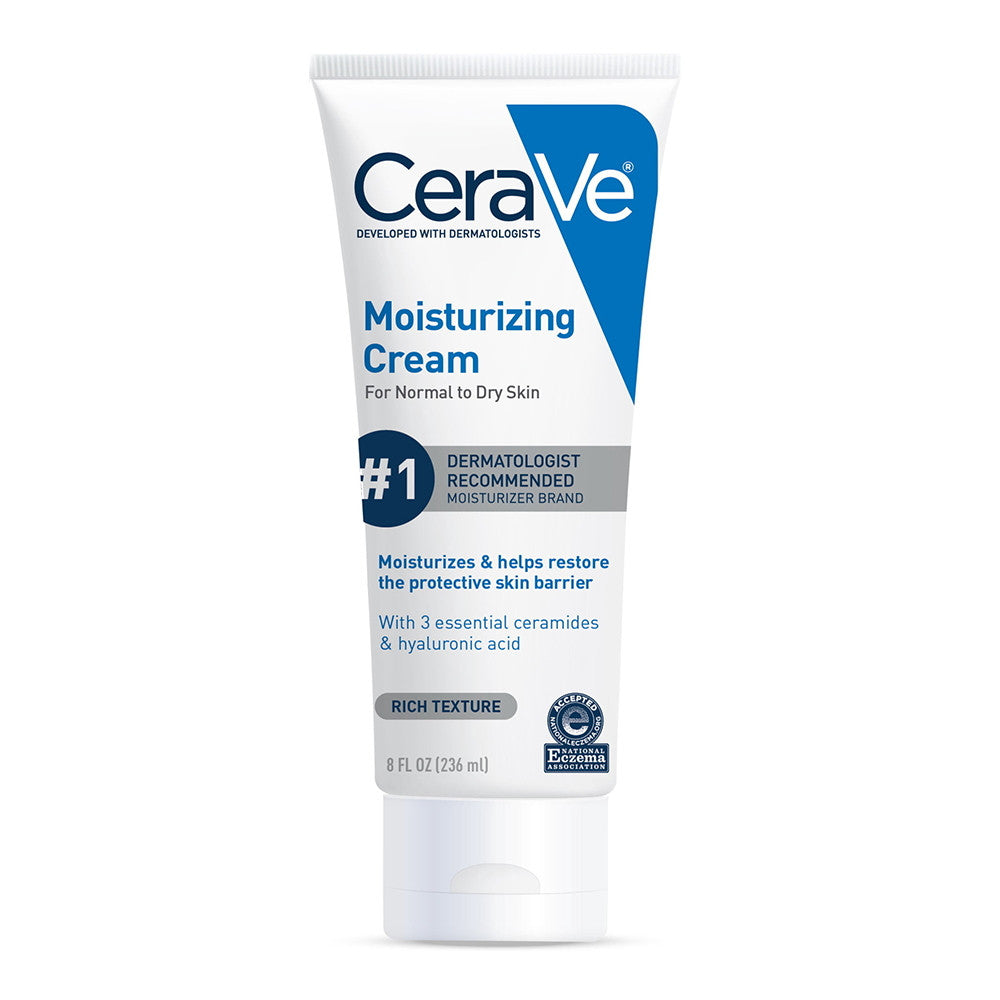 CeraVe Moisturizing Cream Face and Body for Dry Skin, 8 Oz